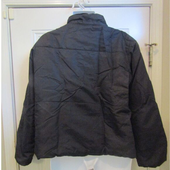 Guess Jeans Puffer Jacket Black Lined Winter Coat Full Zip & Snap Womens XL - Picture 7 of 7